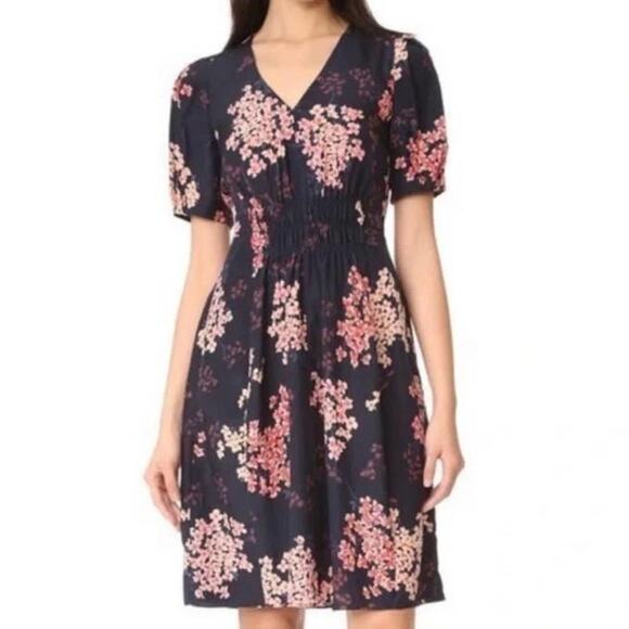 Rebecca Taylor Silk Cherry Blossom Phlox Dress Size 10 - Picture 1 of 10